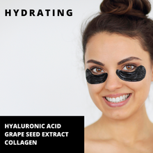 Load image into Gallery viewer, Wake Up Hydrogel Eye Mask Charcoal  + Hyaluronic Acid