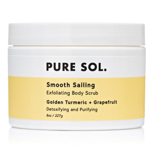 Pure Sol. Smooth Sailing Turmeric Salt Body Scrub Detox and Purifying 